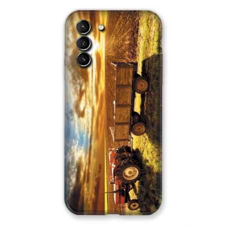 Coque Pour Samsung Galaxy S21 Plus Agriculture Tracteur Color