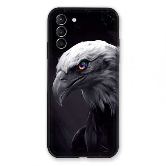 Coque Pour Samsung Galaxy S21 Plus Aigle Royal Noir