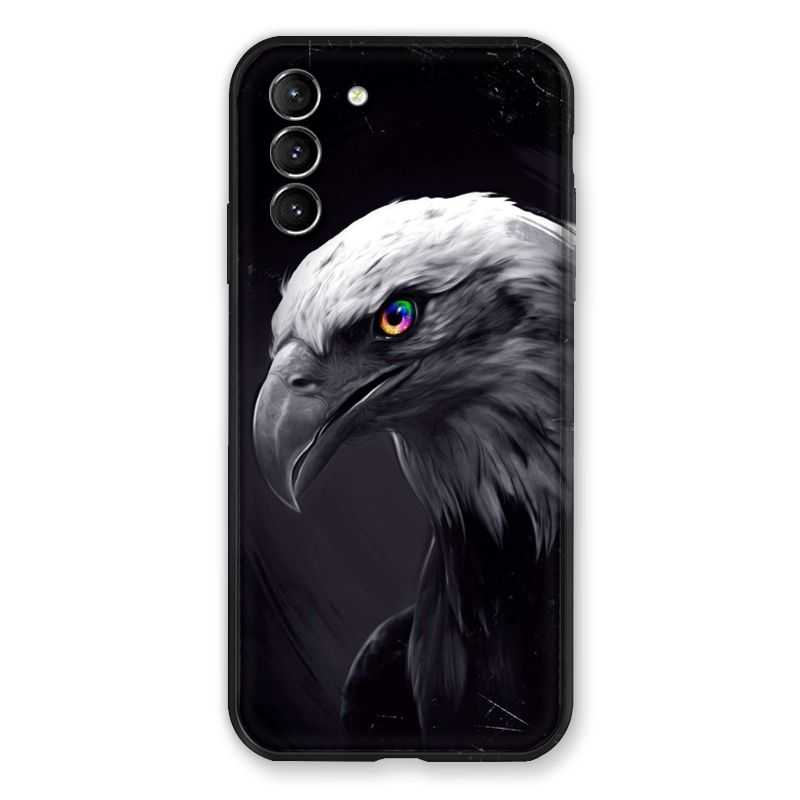 Coque Pour Samsung Galaxy S21 Plus Aigle Royal Noir