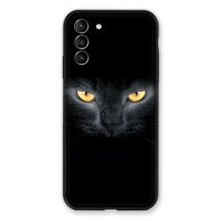 Coque Pour Samsung Galaxy S21 Plus Chat Noir