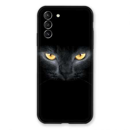 Coque Pour Samsung Galaxy S21 Plus Chat Noir