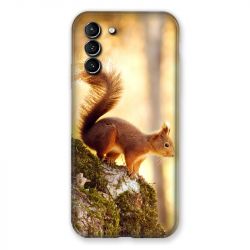 Coque Pour Samsung Galaxy S21 Plus Ecureuil Bois