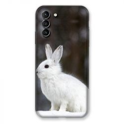 Coque Pour Samsung Galaxy S21 Plus Lapin Blanc