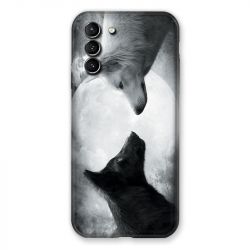 Coque Pour Samsung Galaxy S21 Plus Loup Duo