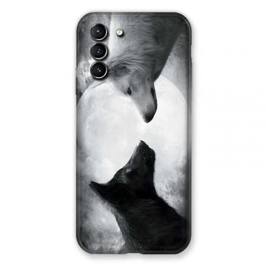 Coque Pour Samsung Galaxy S21 Plus Loup Duo
