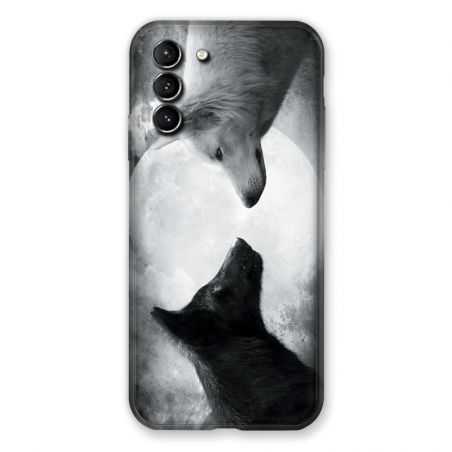 Coque Pour Samsung Galaxy S21 Plus Loup Duo