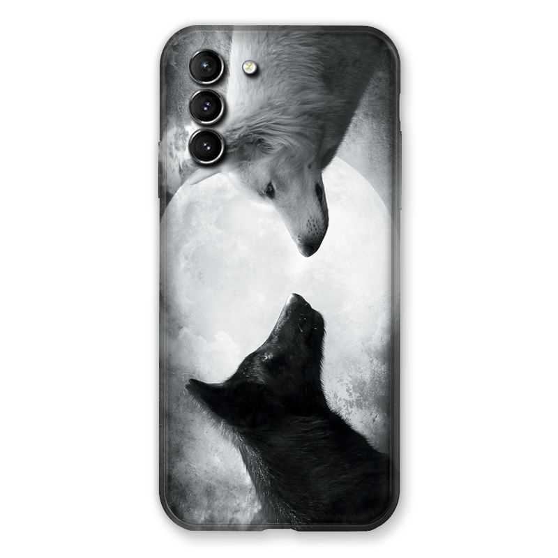 Coque Pour Samsung Galaxy S21 Plus Loup Duo