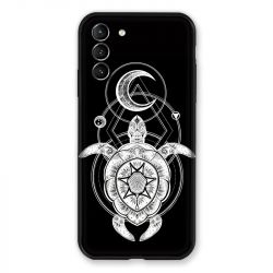 Coque Pour Samsung Galaxy S21 Plus Animaux Maori Tortue Noir