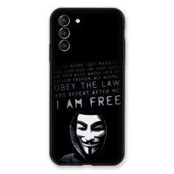 Coque Pour Samsung Galaxy S21 Plus Anonymous I am free