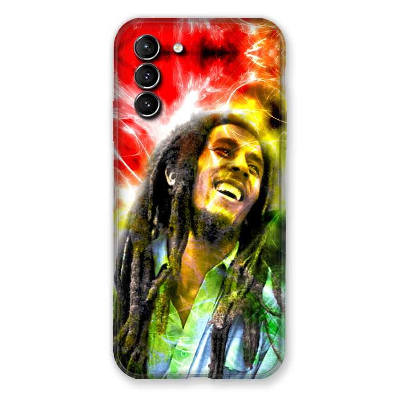 Coque Pour Samsung Galaxy S21 Plus Bob Marley Color