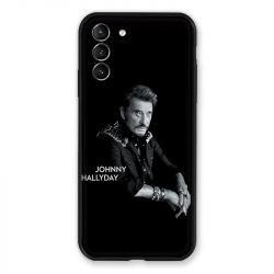 Coque Pour Samsung Galaxy S21 Plus Johnny Hallyday Noir