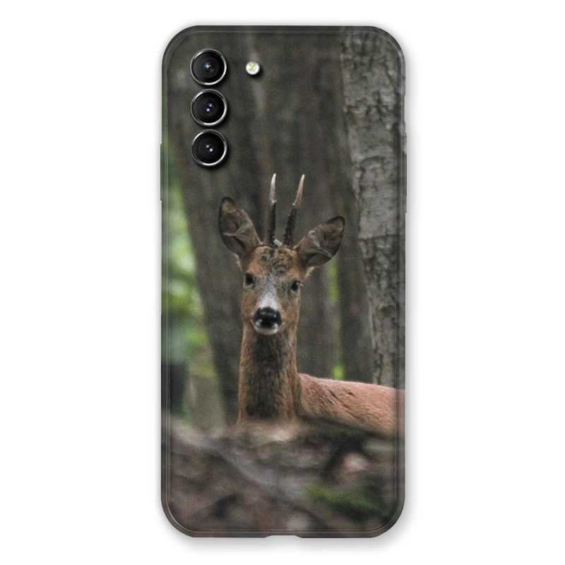 Coque Pour Samsung Galaxy S21 Plus Chasse Chevreuil Bois