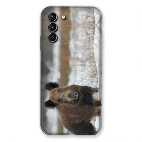Coque Pour Samsung Galaxy S21 Plus Chasse Sanglier Neige