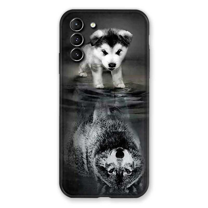 Coque Pour Samsung Galaxy S21 Plus Chien Reflet