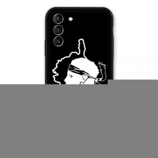 Coque Pour Samsung Galaxy S21 Plus Corse Noir
