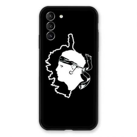 Coque Pour Samsung Galaxy S21 Plus Corse Noir
