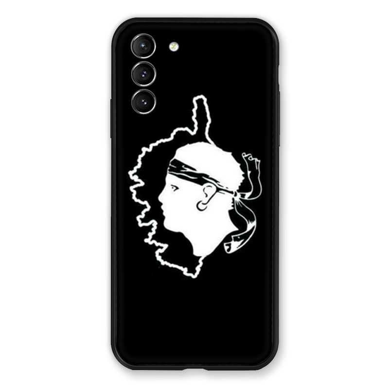 Coque Pour Samsung Galaxy S21 Plus Corse Noir