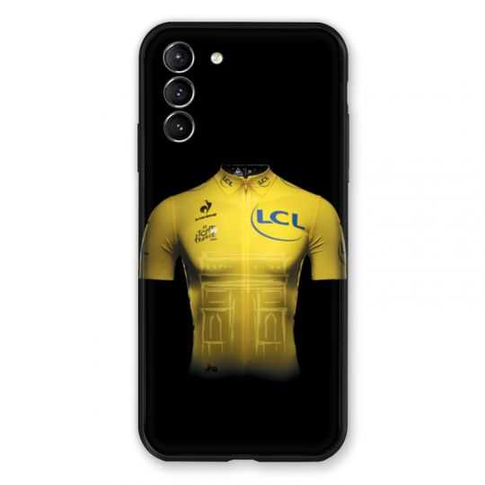 Coque Pour Samsung Galaxy S21 Plus Cyclisme Maillot Jaune