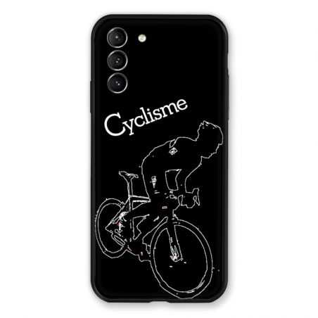 Coque Pour Samsung Galaxy S21 Plus Cyclisme Ombre Blanche