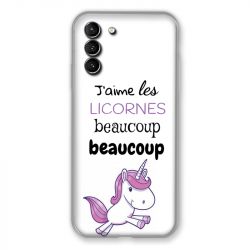 Coque Pour Samsung Galaxy S21 Plus Decale Licornes