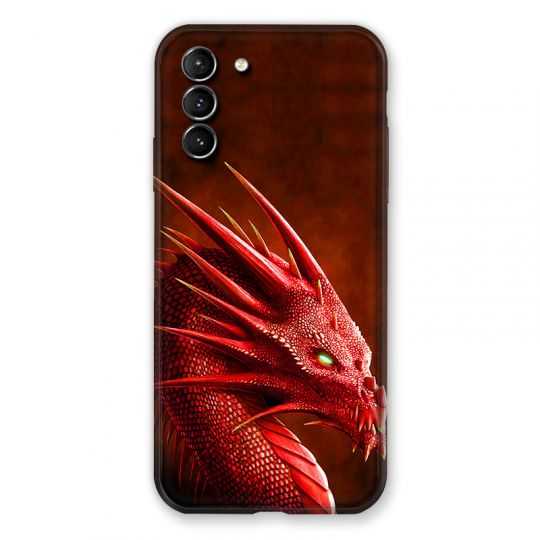 Coque Pour Samsung Galaxy S21 Plus Dragon Rouge