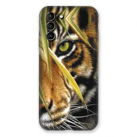Coque Pour Samsung Galaxy S21 Plus Oeil Tigre