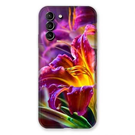 Coque Pour Samsung Galaxy S21 Plus Fleur Lys Color