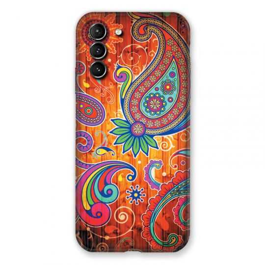 Coque Pour Samsung Galaxy S21 Plus Fleur Psychedelic