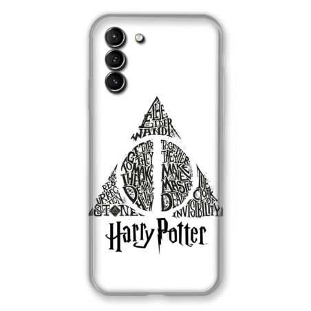 Coque Pour Samsung Galaxy S21 Plus WB License Harry Potter Triangle Blanc