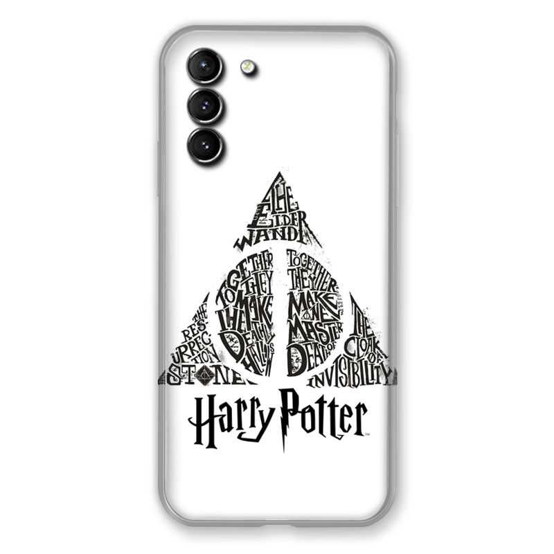 Coque Pour Samsung Galaxy S21 Plus WB License Harry Potter Triangle Blanc
