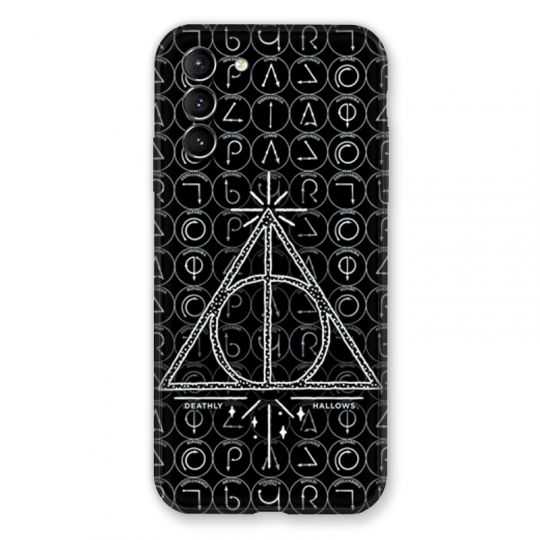 Coque Pour Samsung Galaxy S21 Plus WB License Harry Potter Triangle noir