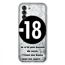 Coque Pour Samsung Galaxy S21 Plus Humour 18 Ans