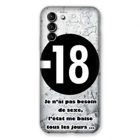Coque Pour Samsung Galaxy S21 Plus Humour 18 Ans