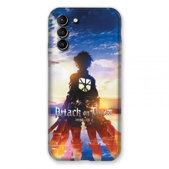 Coque Pour Samsung Galaxy S21 Plus Manga Attaque Titans Soleil