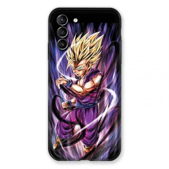 Coque Pour Samsung Galaxy S21 Plus Manga Dragon Ball Sangohan Violet