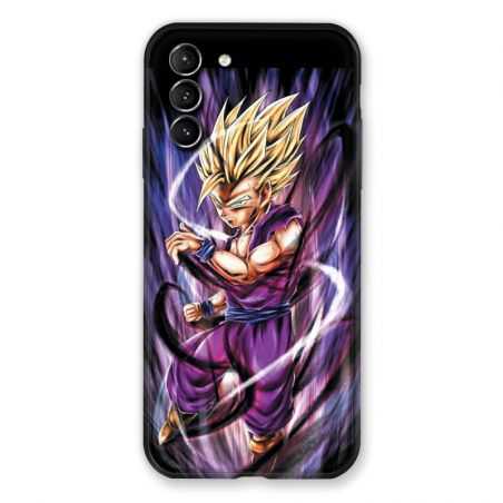 Coque Pour Samsung Galaxy S21 Plus Manga Dragon Ball Sangohan Violet