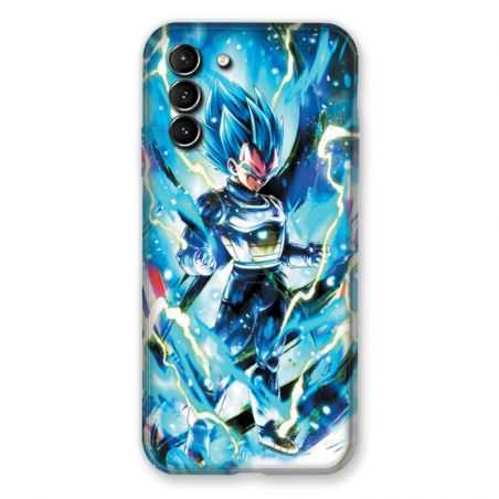 Coque Pour Samsung Galaxy S21 Plus Manga Dragon Ball Vegeta Bleu