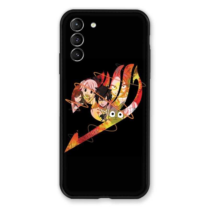 Coque Pour Samsung Galaxy S21 Plus Manga Fairy Tail Logo Noir