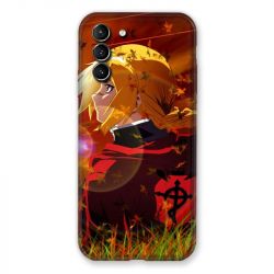 Coque Pour Samsung Galaxy S21 Plus Manga Fullmetal Alchemist Rouge