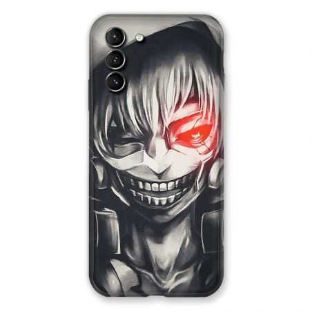 Coque Pour Samsung Galaxy S21 Plus Manga Kaneki Noir