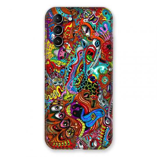 Coque Pour Samsung Galaxy S21 Plus Psychedelic Yeux