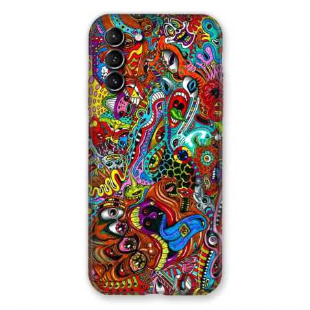 Coque Pour Samsung Galaxy S21 Plus Psychedelic Yeux