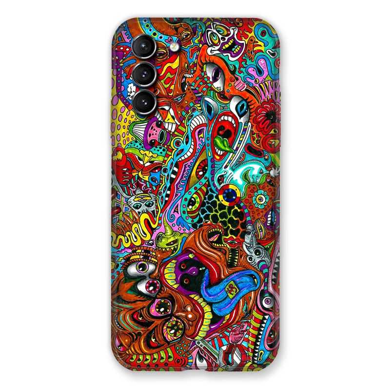Coque Pour Samsung Galaxy S21 Plus Psychedelic Yeux