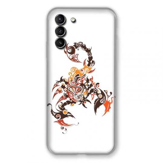 Coque Pour Samsung Galaxy S21 Plus Scorpion Blanc