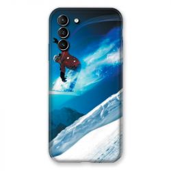 Coque Pour Samsung Galaxy S21 Plus Snowboard Saut