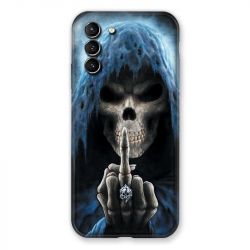 Coque Pour Samsung Galaxy S21 Plus Tete de Mort Doigt