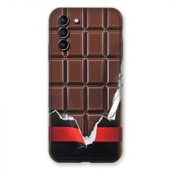 Coque Pour Samsung Galaxy S21 Plus Trompe Oeil Chocolat