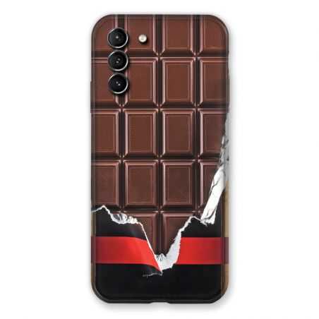 Coque Pour Samsung Galaxy S21 Plus Trompe Oeil Chocolat