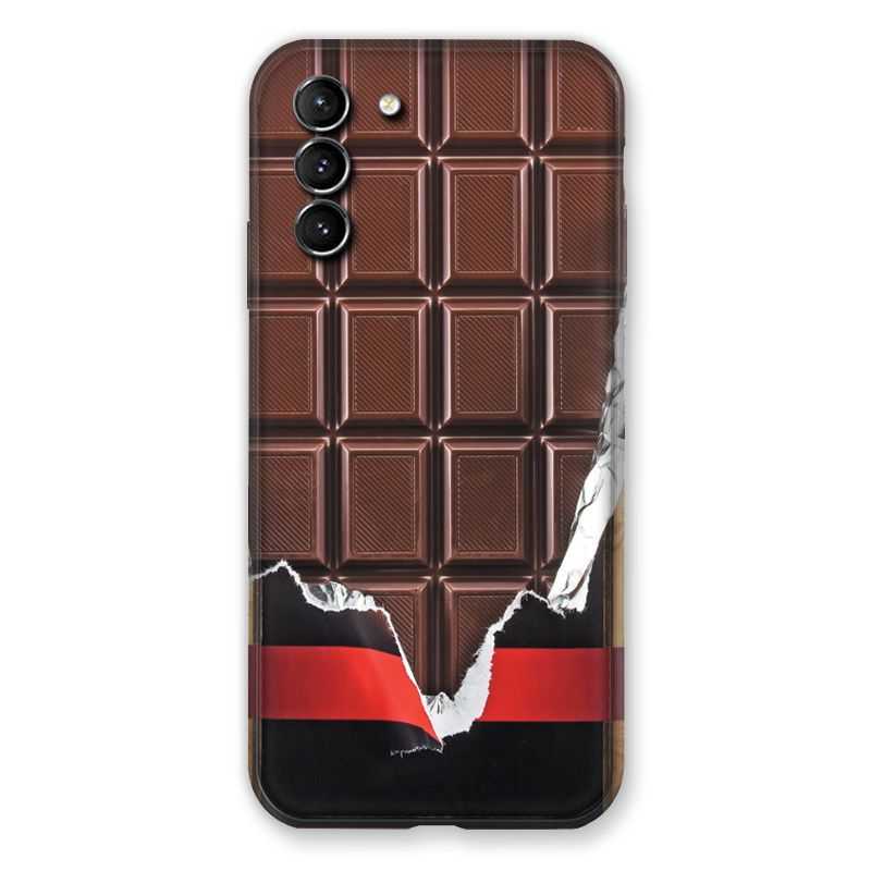 Coque Pour Samsung Galaxy S21 Plus Trompe Oeil Chocolat