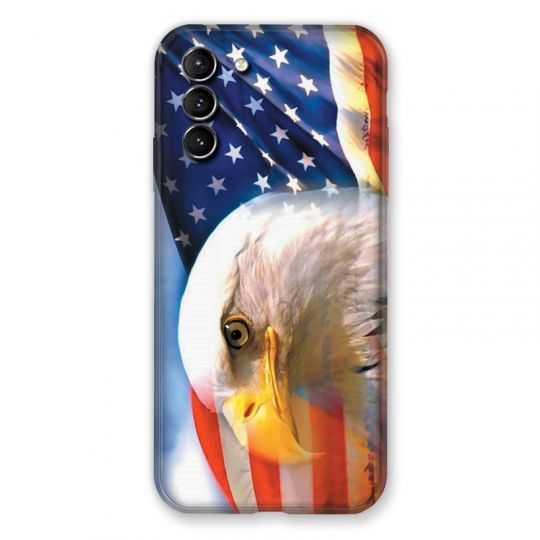 Coque Pour Samsung Galaxy S21 Plus Amerique USA Aigle